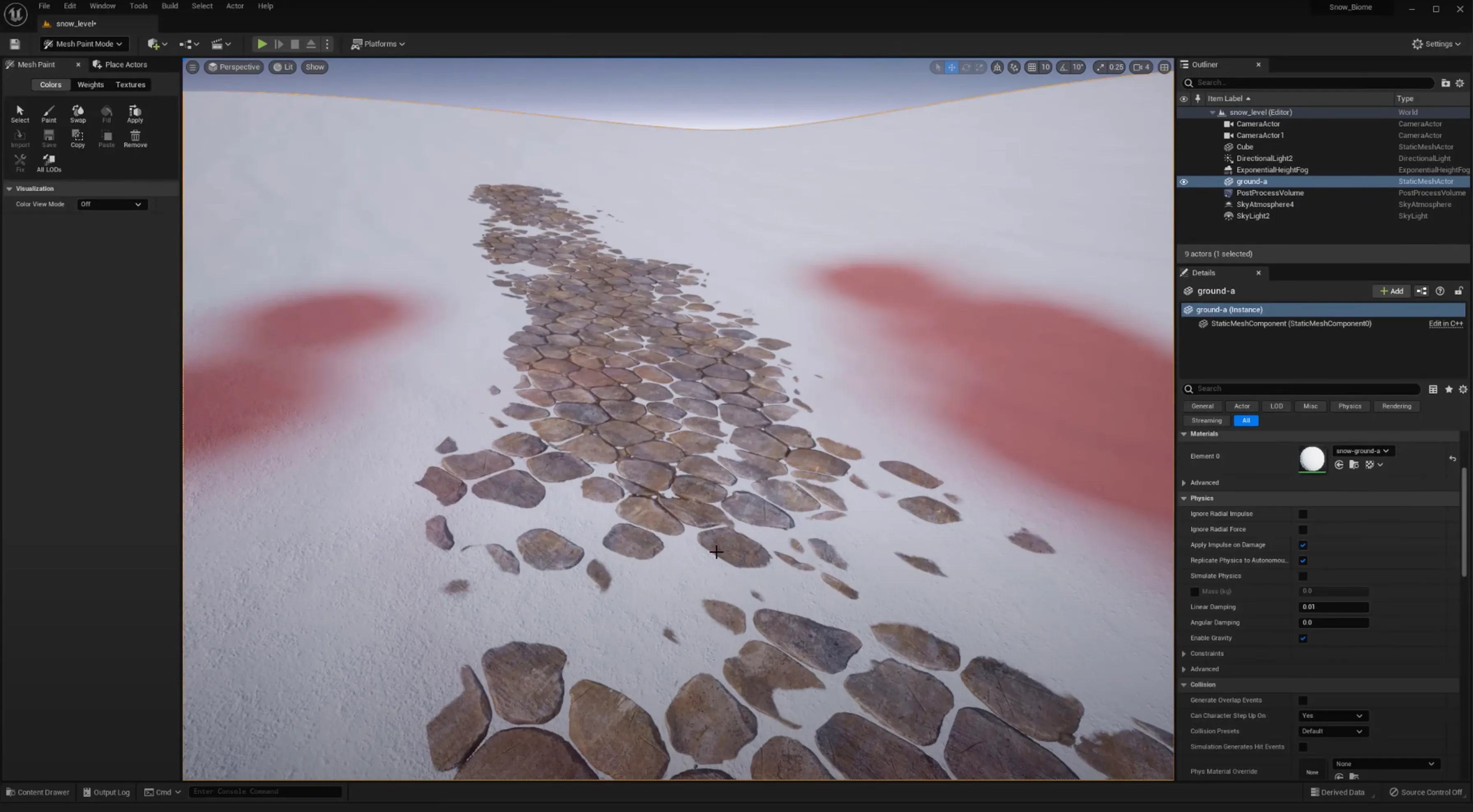 What is Vertex Painting and How Is It Used in Unreal Engine?
